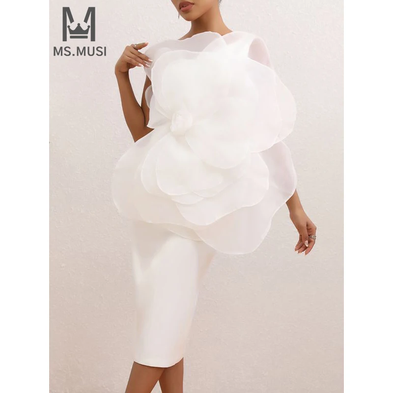 MSMUSI 2024 New Fashion Women Sexy One Shoulder Floral Lace Mesh Ruffles Sleeveless Bodycon Party Club Event Slim Midi Dress
MSMUSI 2024 New Fashion Women Sexy One Shoulder Floral Lace Mesh Ruffles Sleeveless Bodycon Party Club Event Slim Midi Dress
