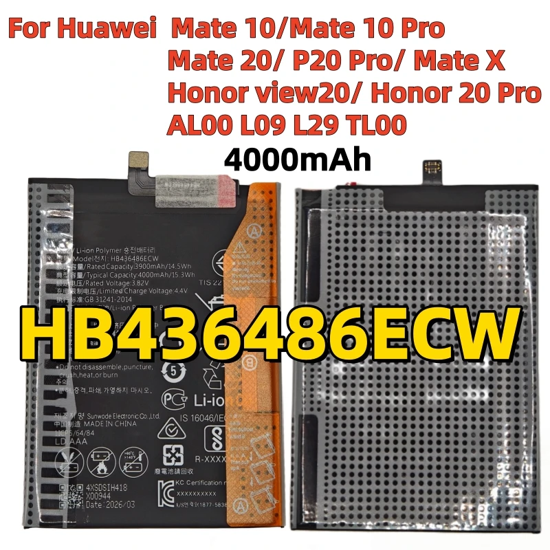 100%High quality HB436486ECW Replacement Phone Battery For Huawei P20 Pro / P20Pro Mate 10 /10 Pro / Mate 20 4000mAh Batteries
100%High quality HB436486ECW Replacement Phone Battery For Huawei P20 Pro / P20Pro Mate 10 /10 Pro / Mate 20 4000mAh Batteries