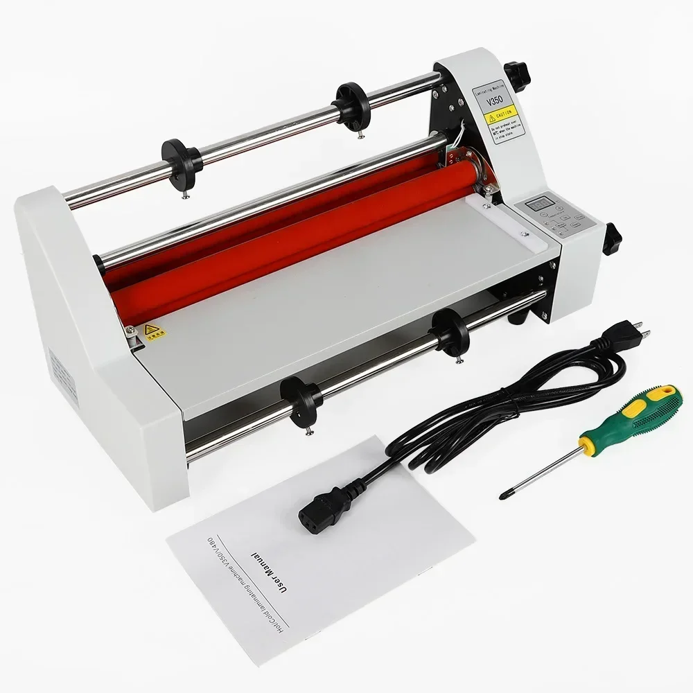 Electric V350 Hot Cold Roll Laminating Machine 110V Roll Laminator 13 Inch Digital Hot Cold Roll Laminator Laminating Machine
Electric V350 Hot Cold Roll Laminating Machine 110V Roll Laminator 13 Inch Digital Hot Cold Roll Laminator Laminating Machine