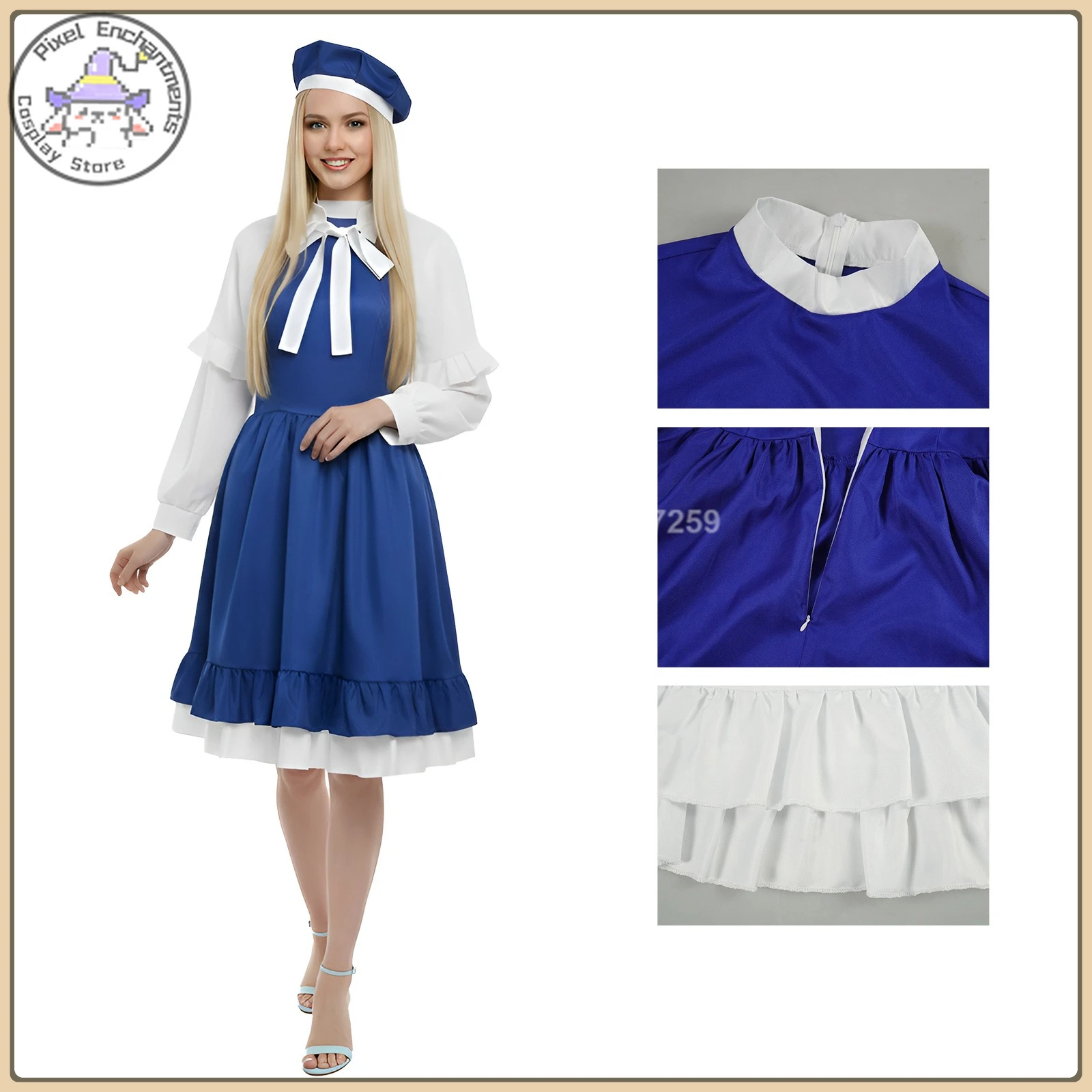 Tomoyo Daidouji Cosplay Costume Fashion Blue Dress Hat Set Full Set High Quality Anime Clothes Comic Con Party(Female Adult/Kid)
Tomoyo Daidouji Cosplay Costume Fashion Blue Dress Hat Set Full Set High Quality Anime Clothes Comic Con Party(Female Adult/Kid)