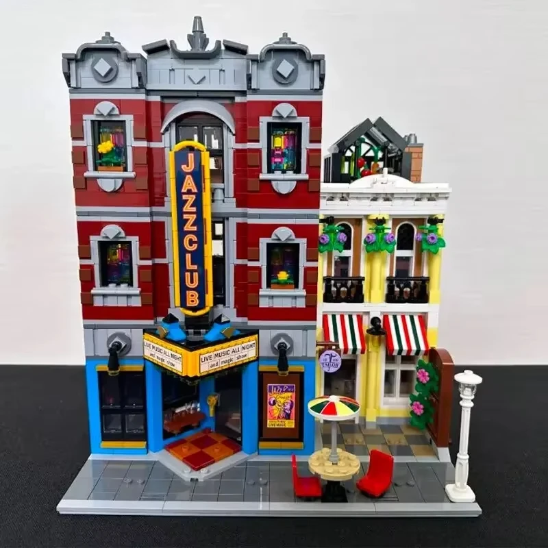 2899 шт., создание джазового клуба, Expert Pizza Shop, модель MOC, модульный дом, строительные блоки, 10312, совместимые игрушки для детей и взрослых
2899 шт., создание джазового клуба, Expert Pizza Shop, модель MOC, модульный дом, строительные блоки, 10312, совместимые игрушки для детей и взрослых