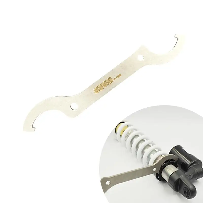 1PCS Silver OTOM Motorcycle Wrench Rear Shock Absorber Adjustment Tools Universal C Hook Stainless Steel Regulation Spanner
1PCS Silver OTOM Motorcycle Wrench Rear Shock Absorber Adjustment Tools Universal C Hook Stainless Steel Regulation Spanner