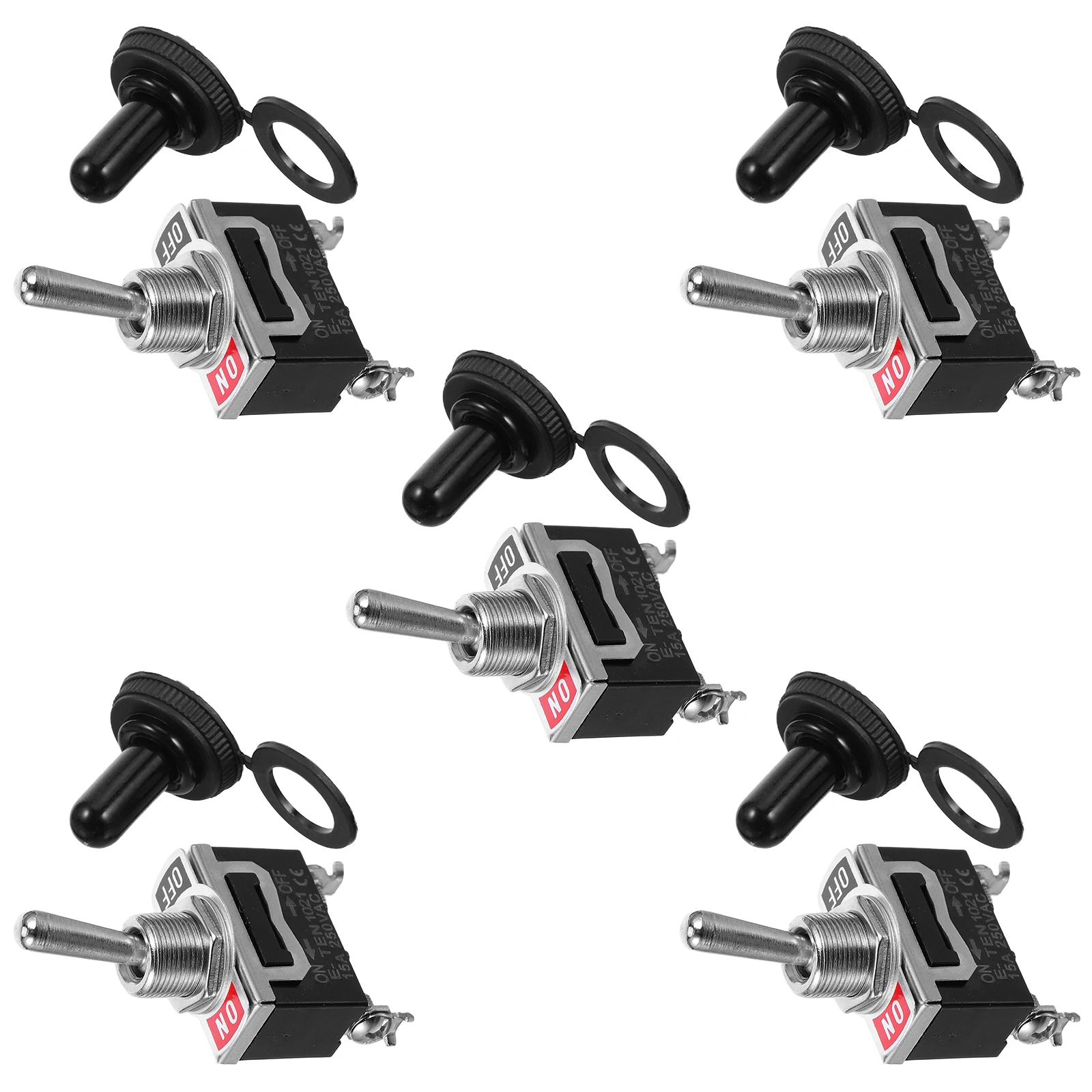 5 pcs Waterproof Rocker Toggle Switch Cap Secure Screw Terminals Automotive Boat Industrial Easy Operation Dustproof Push Button
5 pcs Waterproof Rocker Toggle Switch Cap Secure Screw Terminals Automotive Boat Industrial Easy Operation Dustproof Push Button