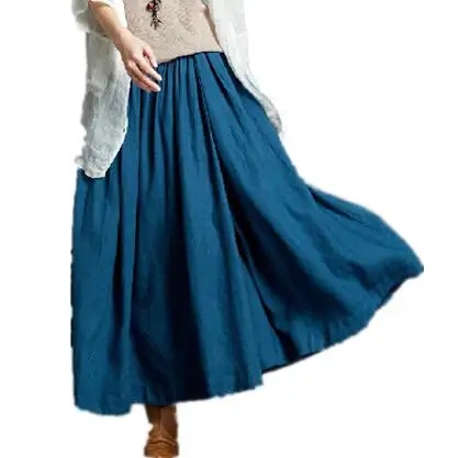 2024 Spring and Summer Women' Casual Cotton Long Skirts Loose Soft Linen Skirts Candy Color Pleated Skirts Vestidos
2024 Spring and Summer Women' Casual Cotton Long Skirts Loose Soft Linen Skirts Candy Color Pleated Skirts Vestidos