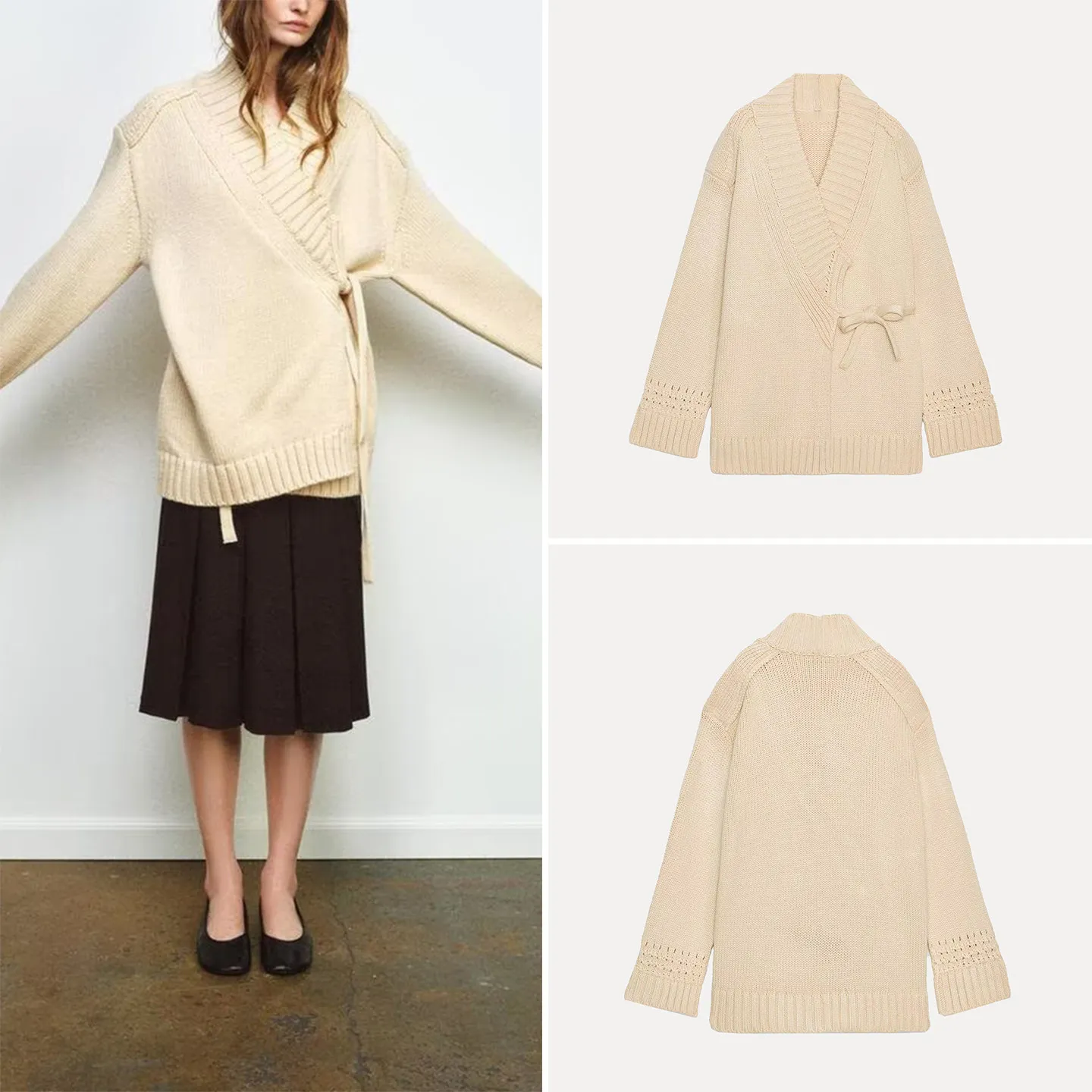 Faionable Casual Knitted Kimono Sle Jaet Women's Spring 2026 Double-breasted Outerwear Comfortable Loose Fit Long Sve
Faionable Casual Knitted Kimono Sle Jaet Women's Spring 2026 Double-breasted Outerwear Comfortable Loose Fit Long Sve