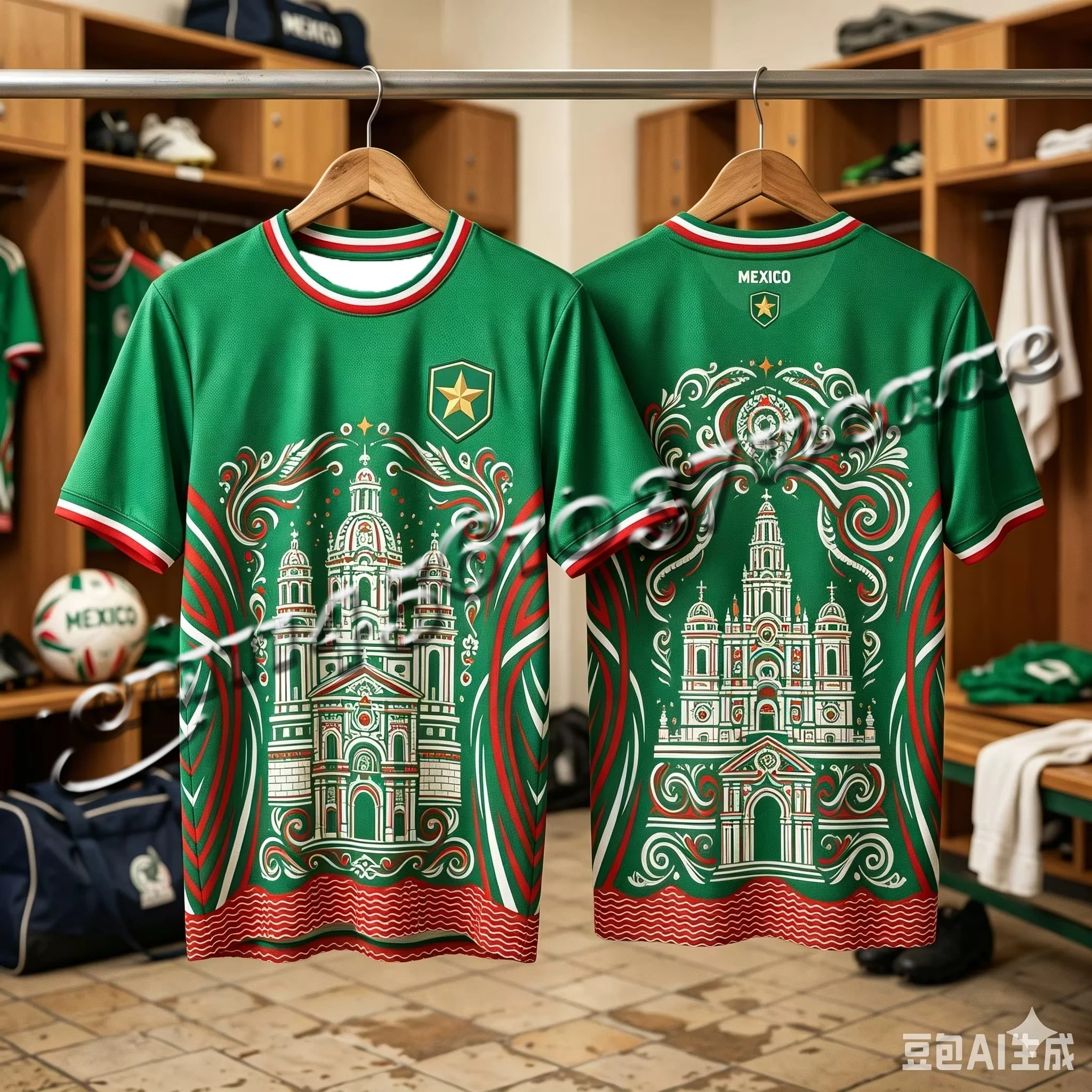 Mexico Soccer T-Shirt Aztec Pyramid Church Print Green Red White Breathable Quick Dry Training Tee Sport Top FamilyMatching
Mexico Soccer T-Shirt Aztec Pyramid Church Print Green Red White Breathable Quick Dry Training Tee Sport Top FamilyMatching