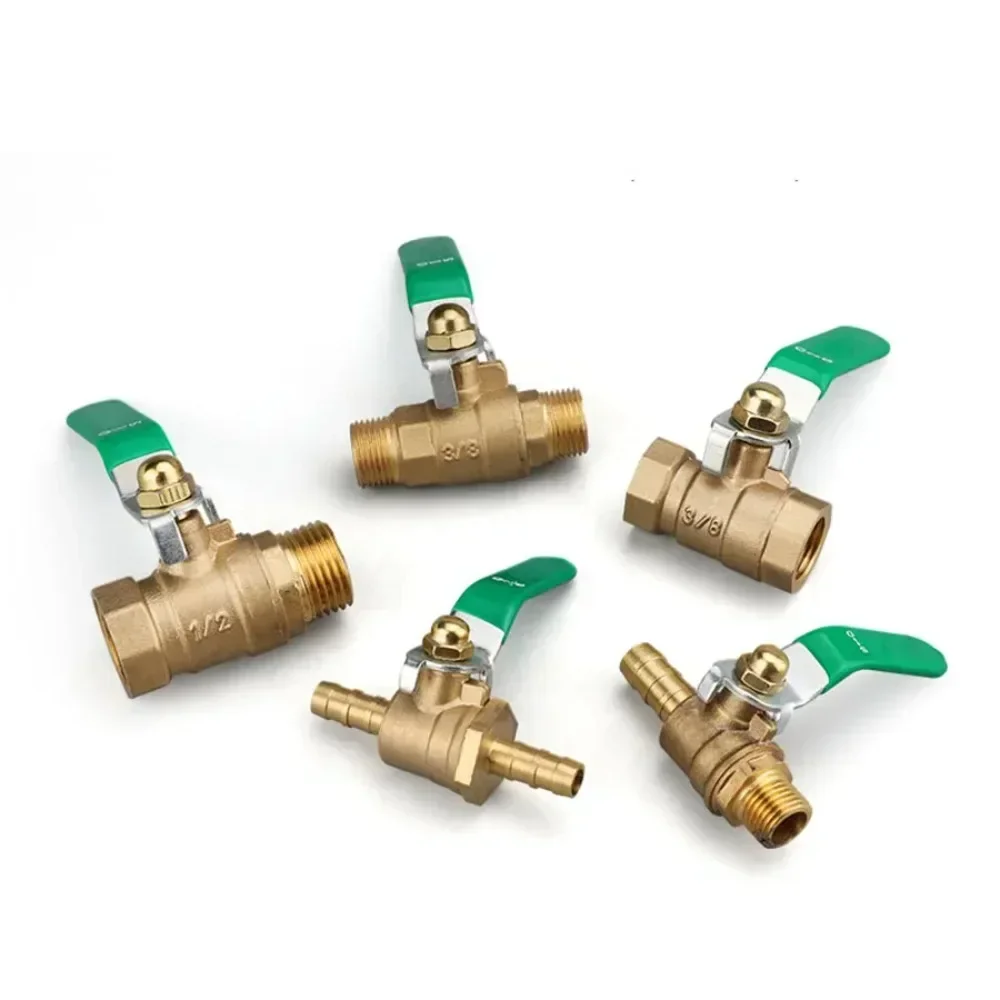 Brass Ball Valve 1/4 3/8 1/8 1/2 3/4 BSPT Female Male Thread Barb 8/10/12mm for Water Pipe Switch Heating Valve
Brass Ball Valve 1/4 3/8 1/8 1/2 3/4 BSPT Female Male Thread Barb 8/10/12mm for Water Pipe Switch Heating Valve