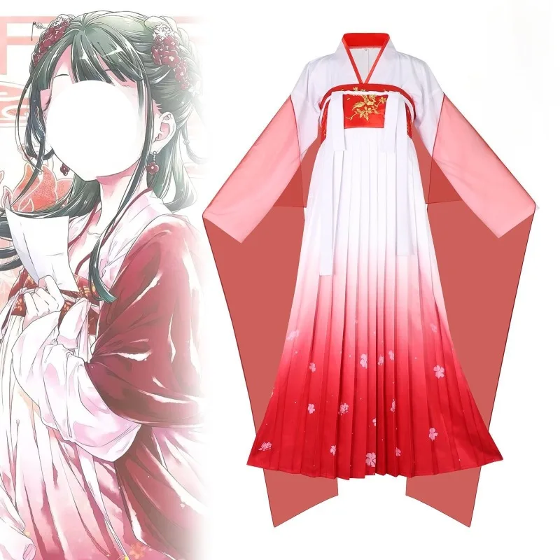 Maomao Costume Anime Diaries Cosplay Chinese Traditional Dress Hanfu Red Clothes Green Wig Full Set for Women Theme Party
Maomao Costume Anime Diaries Cosplay Chinese Traditional Dress Hanfu Red Clothes Green Wig Full Set for Women Theme Party