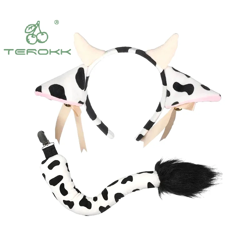 Cute Animal Party Cosplay Costume Plush Cow Ears Horn Headband With Small Bells Ribbon Bow Anime Lolita Hair Hoop Girl Gifts
Cute Animal Party Cosplay Costume Plush Cow Ears Horn Headband With Small Bells Ribbon Bow Anime Lolita Hair Hoop Girl Gifts