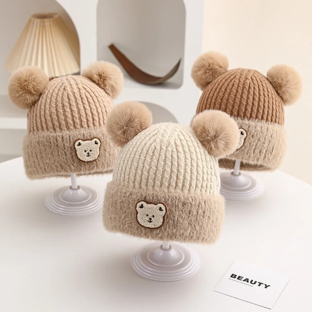 New Warm Knitted Hat Windproof Coldproof Ear Protection Hat Pompom Cute Bear Pullover Cap Baby
New Warm Knitted Hat Windproof Coldproof Ear Protection Hat Pompom Cute Bear Pullover Cap Baby