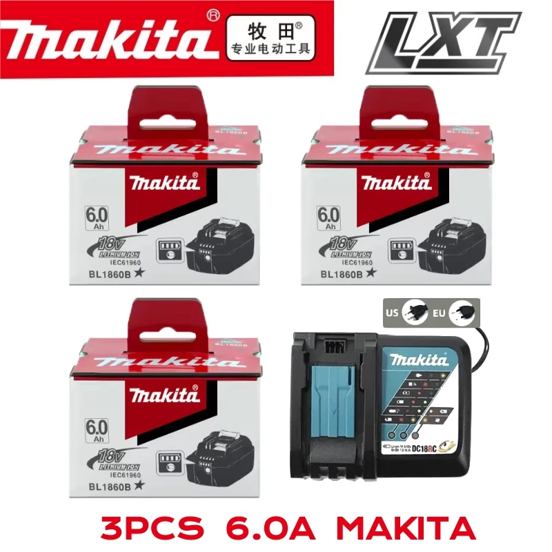 Makita 18V Battery 6Ah, Genuine Batterie Makita 18V with LED Power Indicator,Compatible with All Makita LXT Tools✔
Makita 18V Battery 6Ah, Genuine Batterie Makita 18V with LED Power Indicator,Compatible with All Makita LXT Tools✔