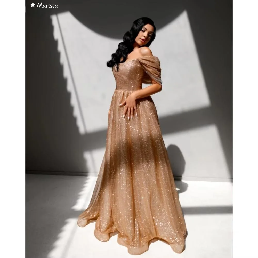 Marissa Evening Dresses for Special Occasions Shiny Custom Made Line A Ball Gowns Off-shoulder Women Evening Dress 2025 Prom
Marissa Evening Dresses for Special Occasions Shiny Custom Made Line A Ball Gowns Off-shoulder Women Evening Dress 2025 Prom