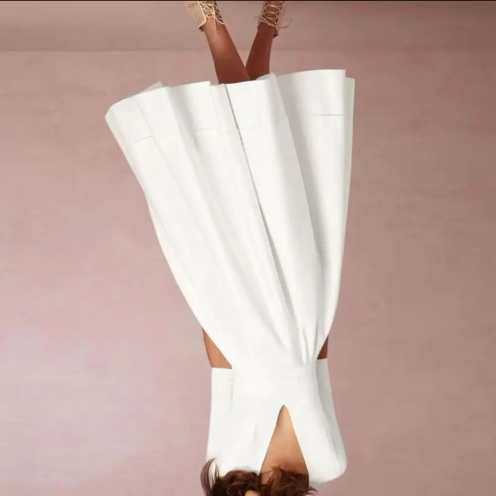 Women Midi Dress Deep V Neck A-line Flowy Hem Solid Color Half Sleeves Pure Color Dating Dress Prom Party Banquet Evening Dress
Women Midi Dress Deep V Neck A-line Flowy Hem Solid Color Half Sleeves Pure Color Dating Dress Prom Party Banquet Evening Dress