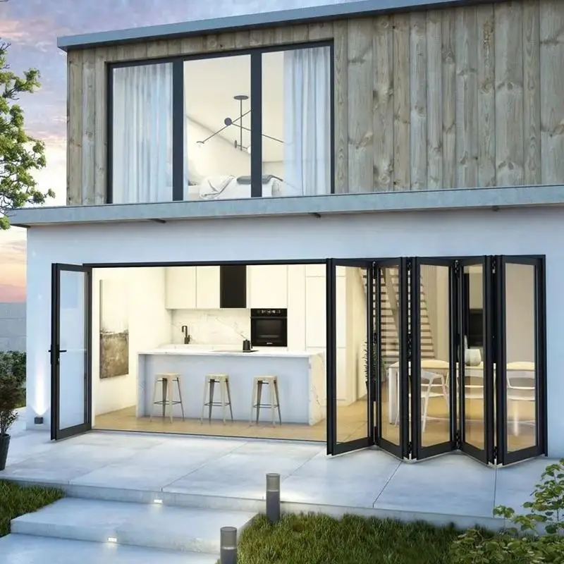 Villa Windproof Rainproof Insulated Manual Accordion Folded Door Integrated Molding Stacking Doors Bulletproof Folding Doors
Villa Windproof Rainproof Insulated Manual Accordion Folded Door Integrated Molding Stacking Doors Bulletproof Folding Doors