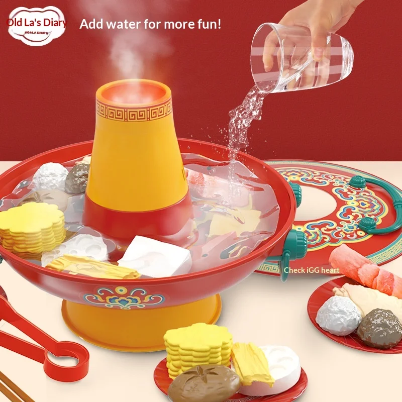 Koala Diary Simulation Hot Pot Toy Chinese Style Mist Spraying Kitchen Cooking Play Set With Food Accessories Automatic Sleep
Koala Diary Simulation Hot Pot Toy Chinese Style Mist Spraying Kitchen Cooking Play Set With Food Accessories Automatic Sleep