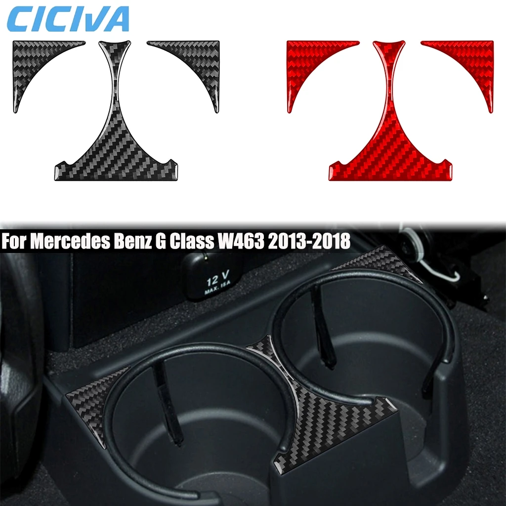 Carbon Fiber Car Accessories Rear Armrest Cup Holder Outlet Cover Sticker Interior Trim For Mercedes Benz G Class W463 2013-2018
Carbon Fiber Car Accessories Rear Armrest Cup Holder Outlet Cover Sticker Interior Trim For Mercedes Benz G Class W463 2013-2018