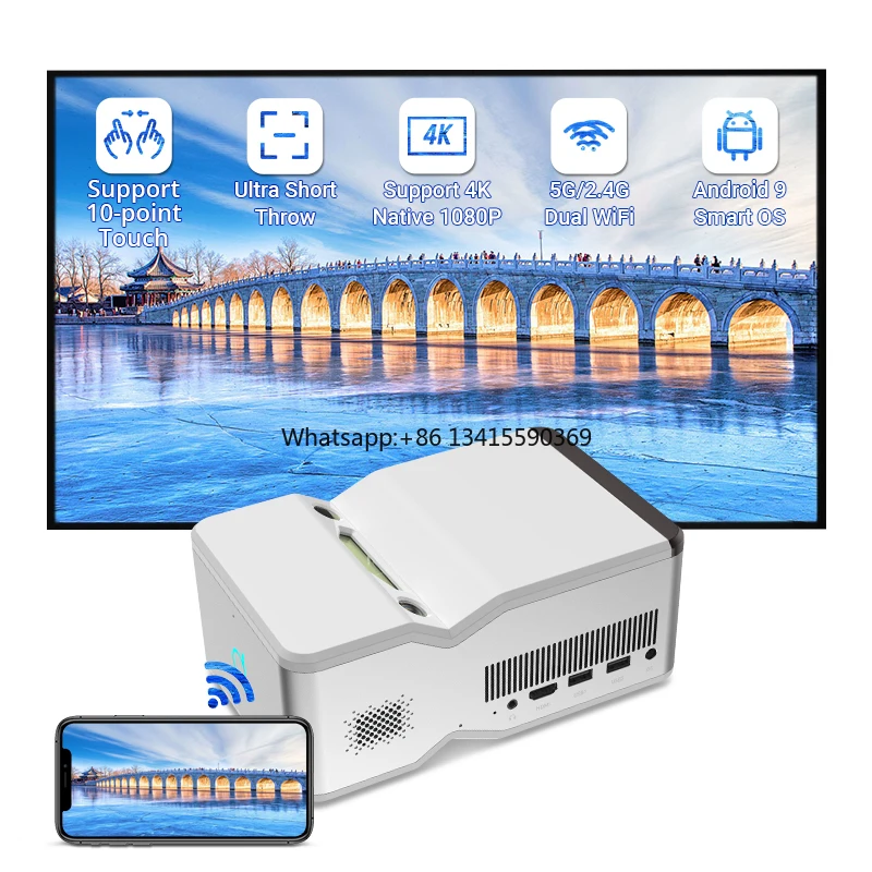 D071 Smart Android Home Theater Video Proyector Portable Outdoor Short Throw Projector for Business Education Game
D071 Smart Android Home Theater Video Proyector Portable Outdoor Short Throw Projector for Business Education Game