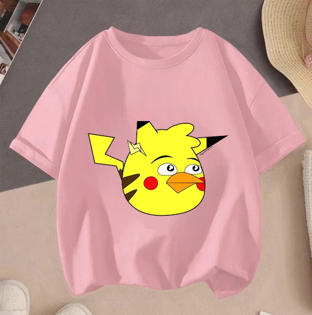 2026 Summer New Casual Short Sleeve Tops Hot Sale 2D Pikachu Cartoon Print For Teenagers Kids Girls Boys
2026 Summer New Casual Short Sleeve Tops Hot Sale 2D Pikachu Cartoon Print For Teenagers Kids Girls Boys