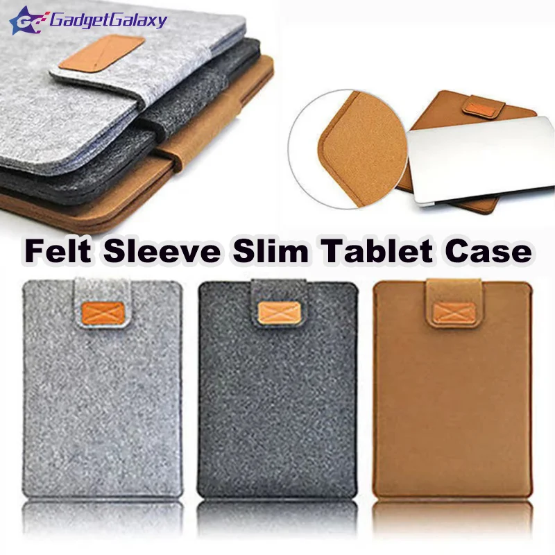 Felt Sleeve Slim Tablet Case Anti-fall Anti-Scratch Cover Bag For MacBooks Air Pro 11 13 15 Inch Solid Color Tablet StorageBag
Felt Sleeve Slim Tablet Case Anti-fall Anti-Scratch Cover Bag For MacBooks Air Pro 11 13 15 Inch Solid Color Tablet StorageBag 
