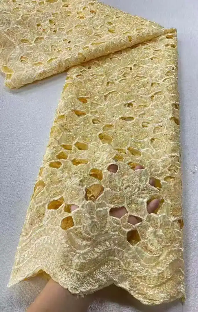 2025 Latest African Nigerian High Quality Tulle Lace Fabric Sequins Embroidery Dresses Beads Sewing Guipure Prom 5Yards
2025 Latest African Nigerian High Quality Tulle Lace Fabric Sequins Embroidery Dresses Beads Sewing Guipure Prom 5Yards