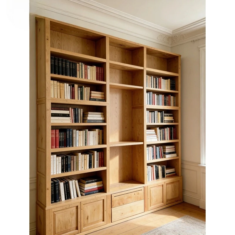 Solid wood old elm bookshelf floor-to-ceiling bookcase household storage display cabinet
Solid wood old elm bookshelf floor-to-ceiling bookcase household storage display cabinet