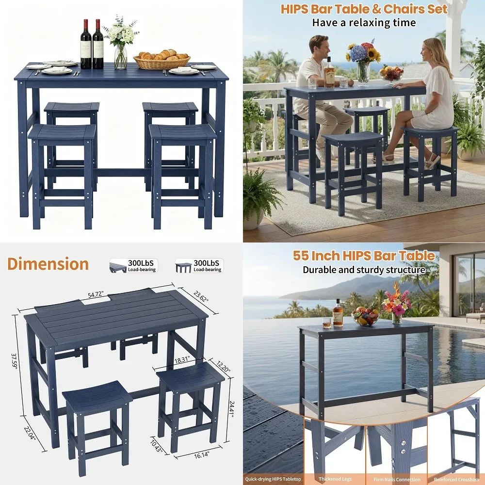 5 Piece Patio Dining Set, Wicker Outdoor Furniture Set w Glass Table, 4 PCS Chairs w Waterproof Cushions for Backyard Garden De
5 Piece Patio Dining Set, Wicker Outdoor Furniture Set w Glass Table, 4 PCS Chairs w Waterproof Cushions for Backyard Garden De