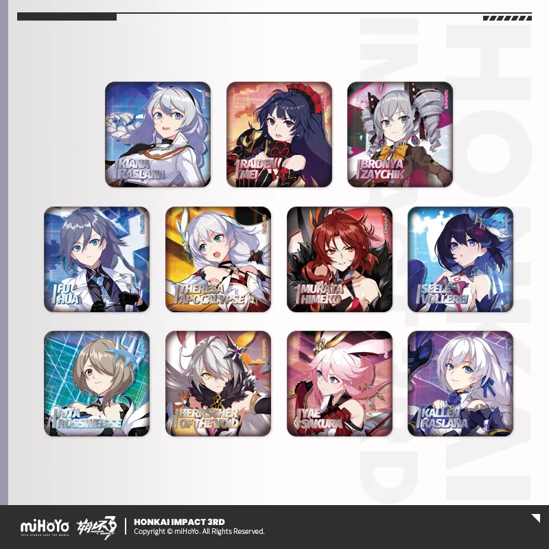 Original MiHoYo Honkai Impact 3 CG Series Square Laser Badge Fu Hua Rita Bronya Figure Cosplay Custume Ornament Birthday Gift
Original MiHoYo Honkai Impact 3 CG Series Square Laser Badge Fu Hua Rita Bronya Figure Cosplay Custume Ornament Birthday Gift