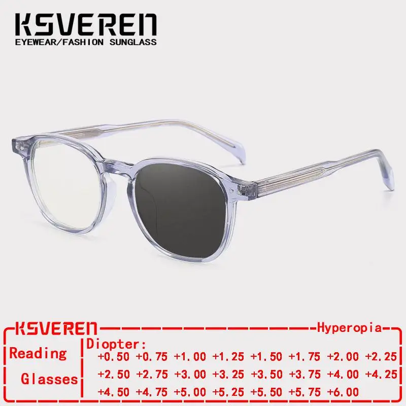 KSVEREN Men Reading Glasses Vintage Presbyopic Glasses Women Prescription Customized Eyeglasses Photochromic Outdoor Sunglasses
KSVEREN Men Reading Glasses Vintage Presbyopic Glasses Women Prescription Customized Eyeglasses Photochromic Outdoor Sunglasses