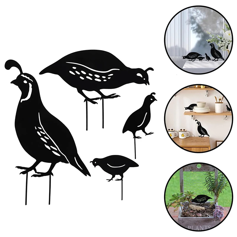 4pcs Metal Quail Garden Decorative Statues Standing Metal Quail Lawn Sculptures Ornaments Metal Quail Art Sculptures
4pcs Metal Quail Garden Decorative Statues Standing Metal Quail Lawn Sculptures Ornaments Metal Quail Art Sculptures