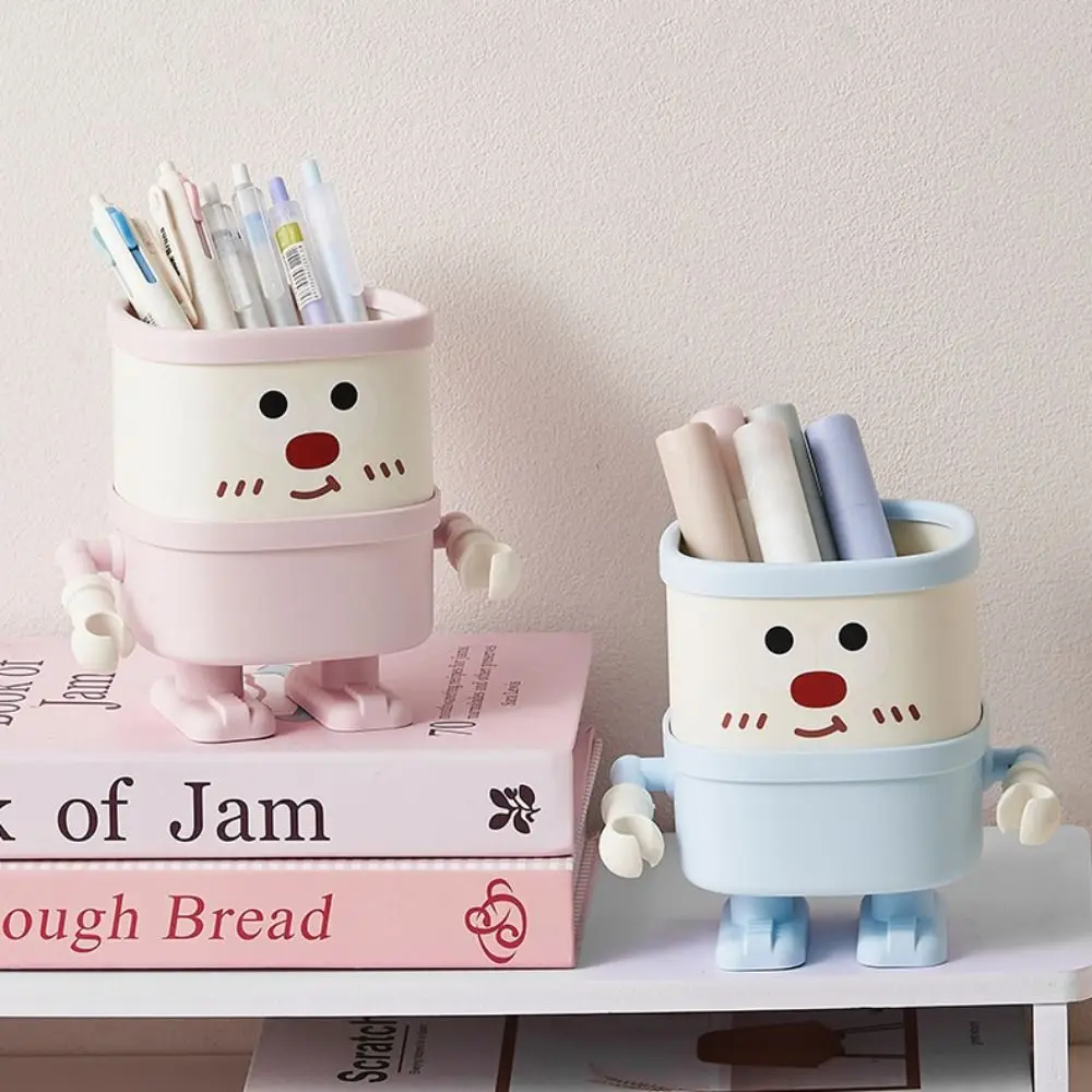 Cute Cartoon Pen Holder Multipurpose Dustproof Desktop Storage Box with Hook Creative Makeup Brush Organizer
Cute Cartoon Pen Holder Multipurpose Dustproof Desktop Storage Box with Hook Creative Makeup Brush Organizer