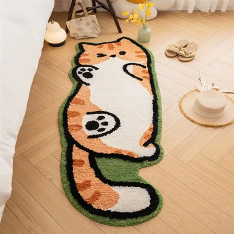 Irregular Shape Cartoon Cat Faux Cashmere Carpet, Soft Non-Slip Bedroom Bedside Rug Home Decoration
Irregular Shape Cartoon Cat Faux Cashmere Carpet, Soft Non-Slip Bedroom Bedside Rug Home Decoration