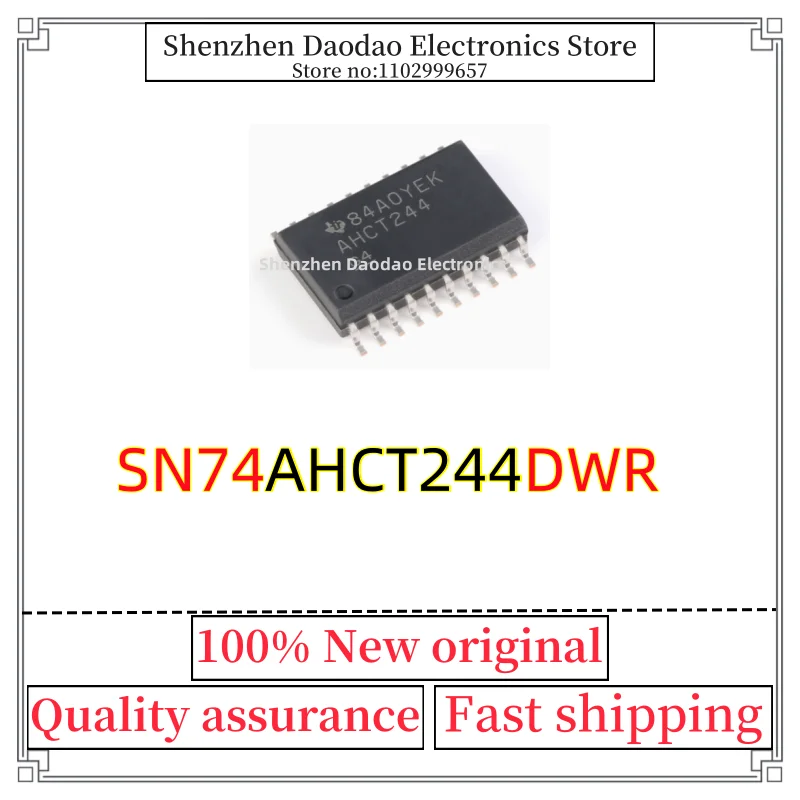 10Pcs SN74AHCT244DWR silk screen AHCT244 74AHCT244D SOP-20 chip IC new original
10Pcs SN74AHCT244DWR silk screen AHCT244 74AHCT244D SOP-20 chip IC new original