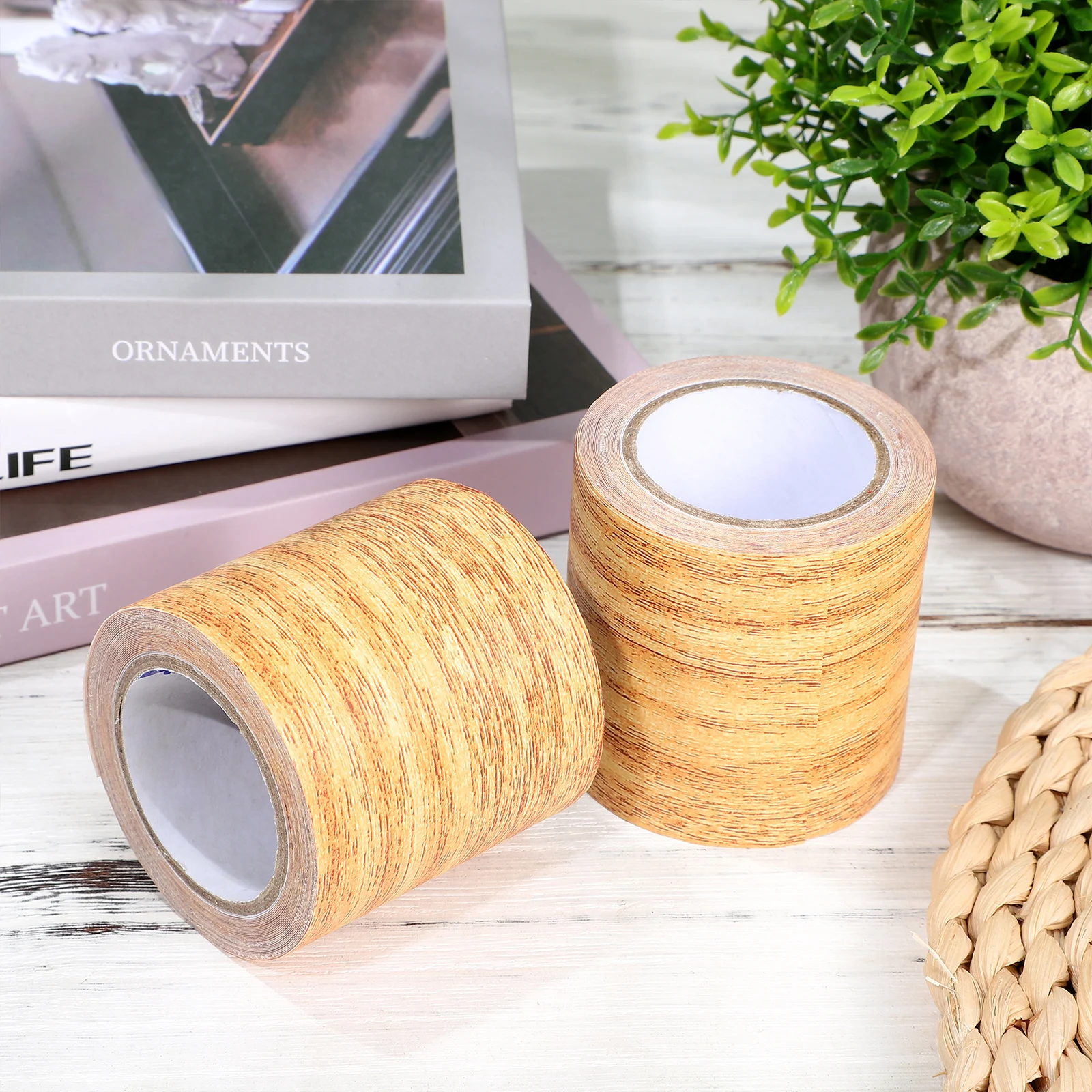 2 Pcs Realistic Wood Grain Tape Roll Premium Quality Furniture Repair Tapes Skirting Floor Table Chairs
2 Pcs Realistic Wood Grain Tape Roll Premium Quality Furniture Repair Tapes Skirting Floor Table Chairs