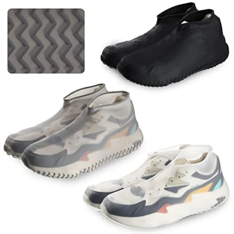 3 Pairs Silicone Shoes Covers Rain Waterproof Reusable Boots Cover Non Slip Overshoes Unisex Protector Indoor Multi Use Black W
3 Pairs Silicone Shoes Covers Rain Waterproof Reusable Boots Cover Non Slip Overshoes Unisex Protector Indoor Multi Use Black W