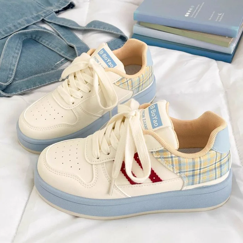 Women's Sneakers Autumn Mix Color Plaid Women Shoes Breathable Lace Up Sports Shoes Woman Comfortable Soft Running Casual Shoes
Women's Sneakers Autumn Mix Color Plaid Women Shoes Breathable Lace Up Sports Shoes Woman Comfortable Soft Running Casual Shoes