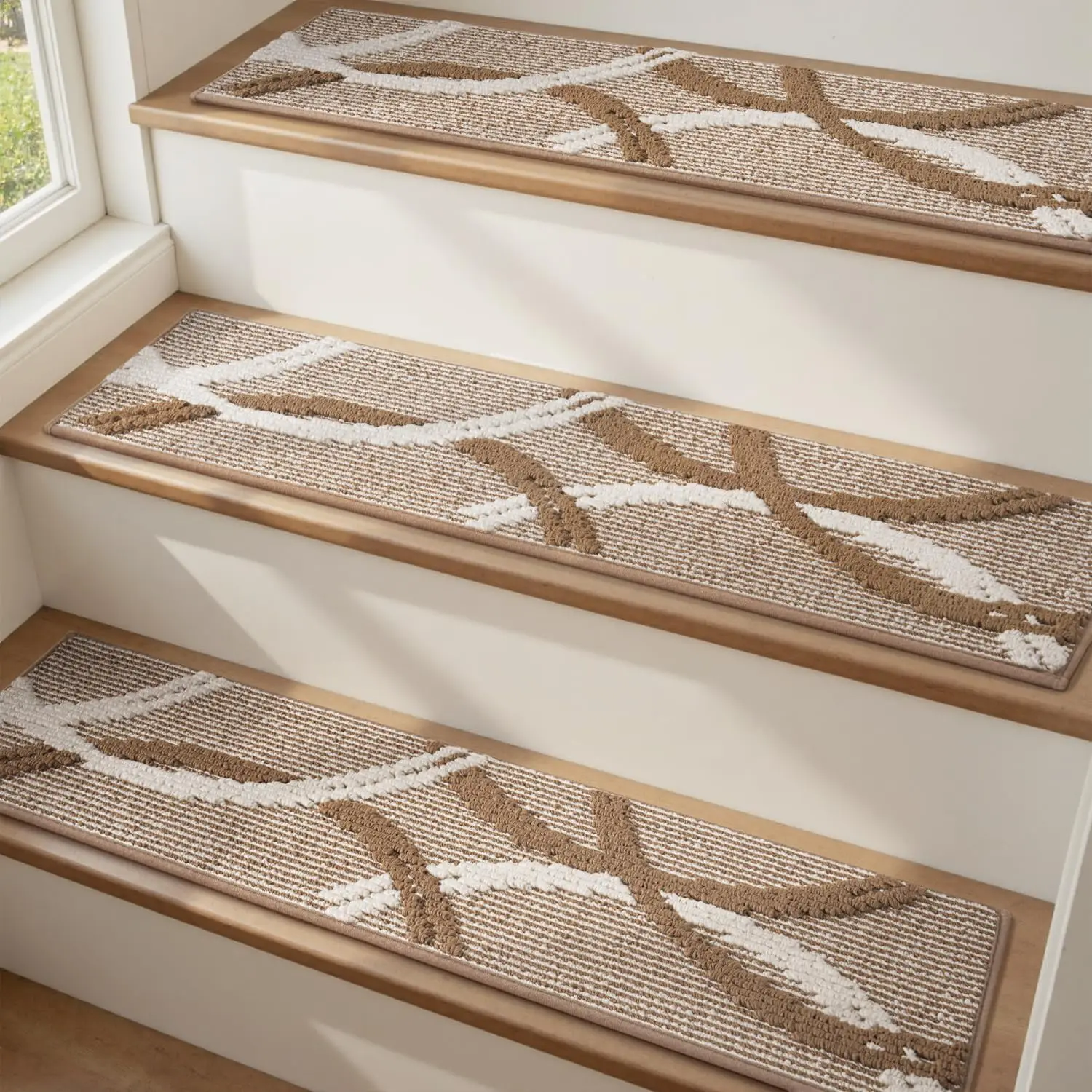 Non-Slip Stair Treads, 15-Pack Peel and Stick for Indoor Wood Steps, Residue-Free Adhesive, Washable Carpet Runner
Non-Slip Stair Treads, 15-Pack Peel and Stick for Indoor Wood Steps, Residue-Free Adhesive, Washable Carpet Runner