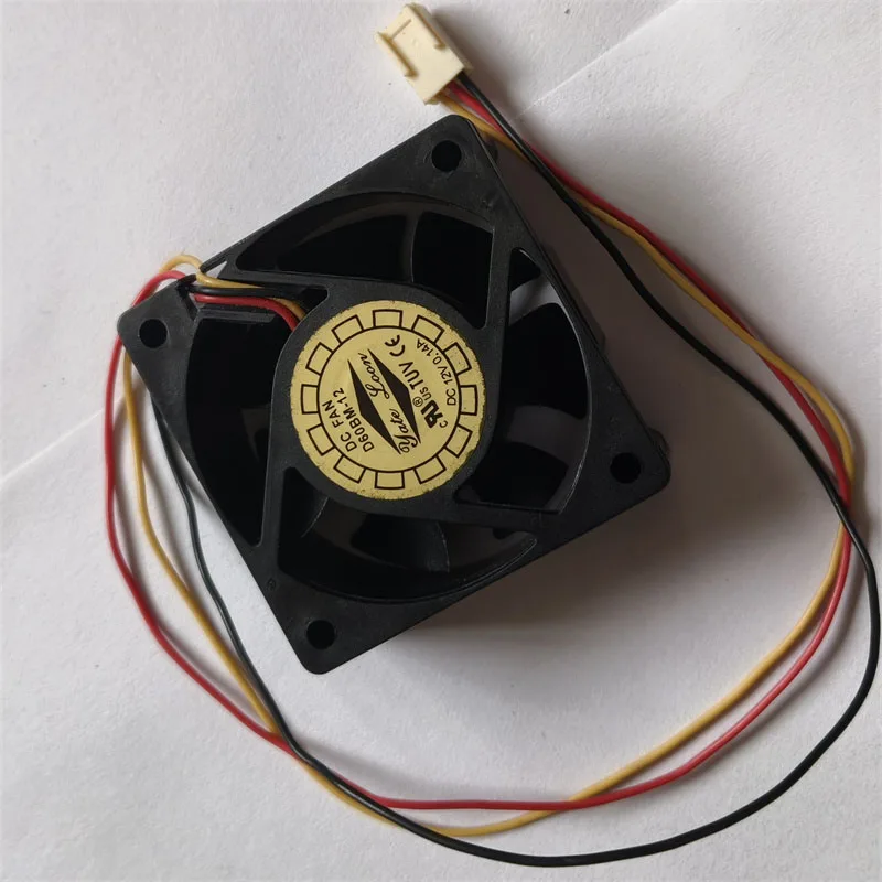 60x60x25mm DC 12V 0.13A Cooling Fan D60BM-12 6cm 3-Wire for Desktop Computer Power Supply Inverter
60x60x25mm DC 12V 0.13A Cooling Fan D60BM-12 6cm 3-Wire for Desktop Computer Power Supply Inverter