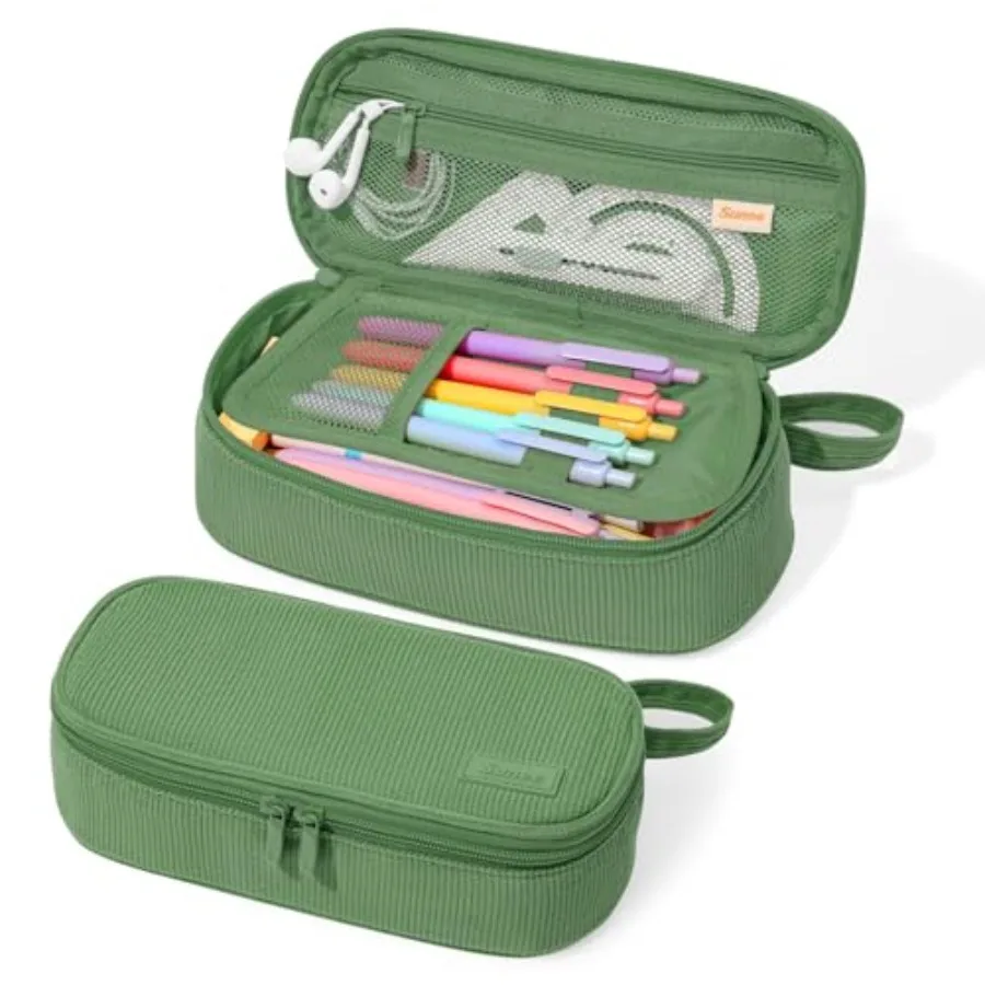 Cute Pencil Case, Large Capacity Pencil Pouch, Soft Corduroy Pencil Bag, Big Storage Pen Organizer for Stationery, Aesthetic Zi
Cute Pencil Case, Large Capacity Pencil Pouch, Soft Corduroy Pencil Bag, Big Storage Pen Organizer for Stationery, Aesthetic Zi