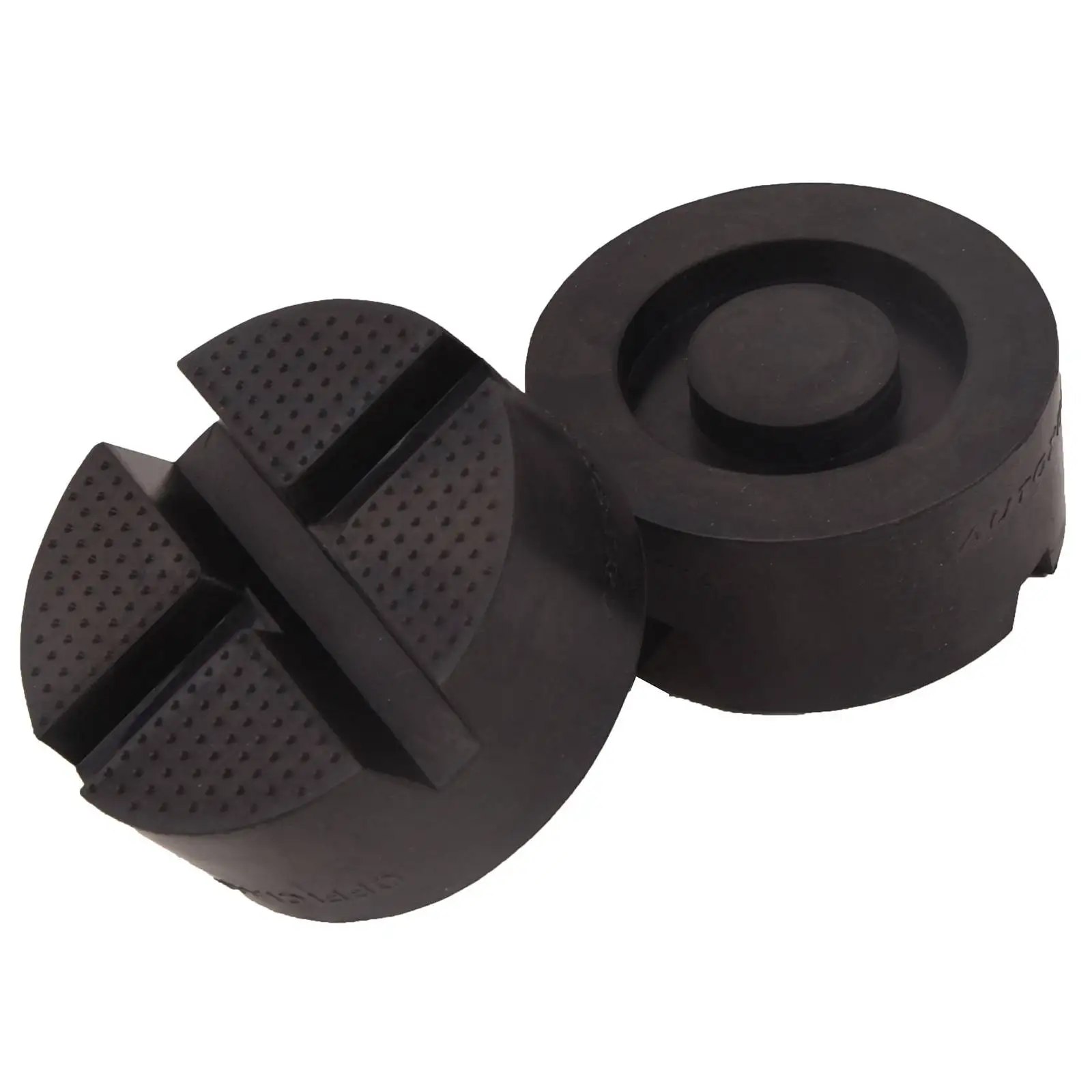 Universal Car Jack Rubber Pads (2 Pieces) - Cross Slotted Jack Pad Adapter Guard for Floor Rail
Universal Car Jack Rubber Pads (2 Pieces) - Cross Slotted Jack Pad Adapter Guard for Floor Rail