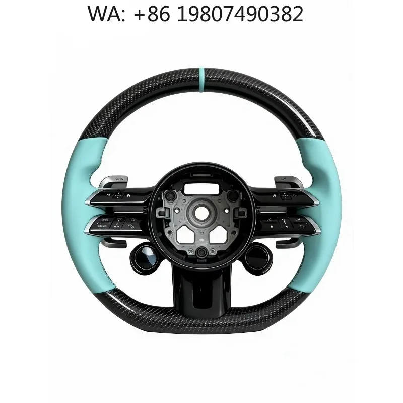 Green Leather Carbon Fiber Steering Wheel With Rotary Knob Fit W206 X167 G Class W464 C257 GLA CLA35 CLS 53 G63 GLS63
Green Leather Carbon Fiber Steering Wheel With Rotary Knob Fit W206 X167 G Class W464 C257 GLA CLA35 CLS 53 G63 GLS63