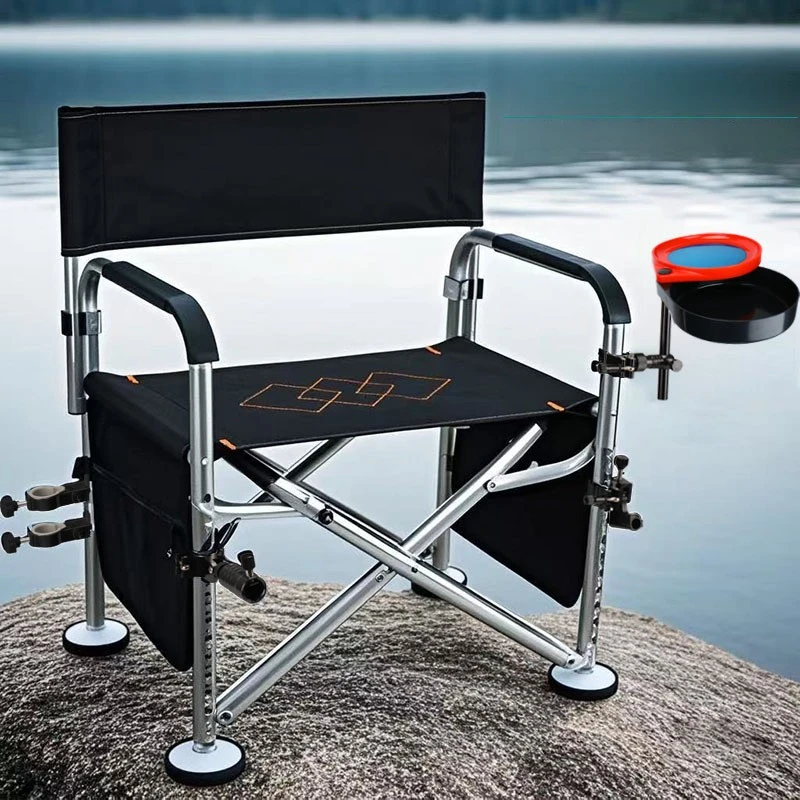 Height Adjustable Fishing Chair Aluminum Alloy Anti Tip Foldable Armchair Style Heavy Duty Stable Seat for Beach Outdoor
Height Adjustable Fishing Chair Aluminum Alloy Anti Tip Foldable Armchair Style Heavy Duty Stable Seat for Beach Outdoor
