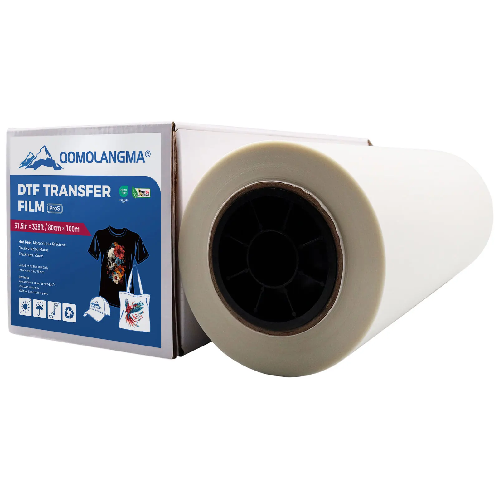 US Stock ProS Instant Hot Peel 31.5in x 328ft/80cm x 100m DTF Transfer Film Roll Double Sided for T-shirt Heat Press Printing
US Stock ProS Instant Hot Peel 31.5in x 328ft/80cm x 100m DTF Transfer Film Roll Double Sided for T-shirt Heat Press Printing