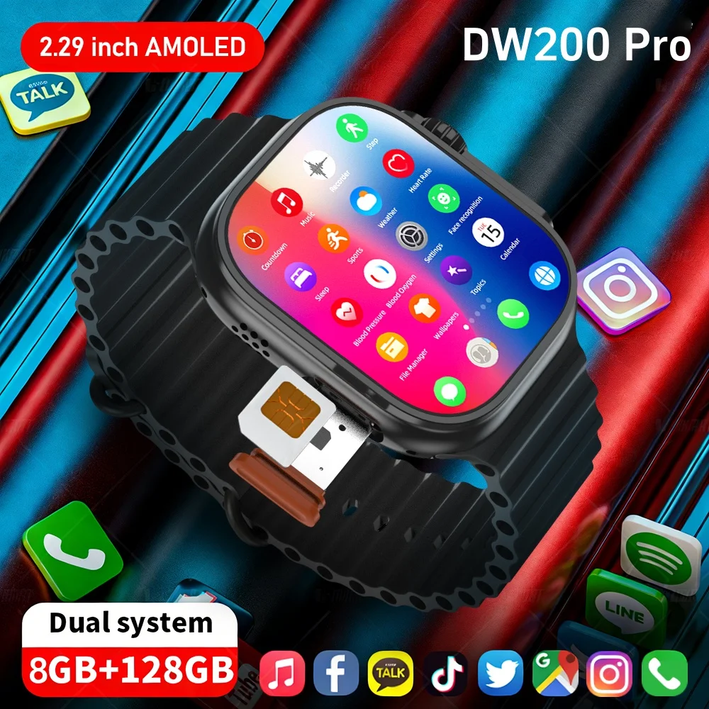 Умные часы DW100 Pro (обновленная версия DW200 Pro) с поддержкой 5G LTE, Android 13.0, поворотной камерой, функцией Touch ID и инфракрасным модулем.
Умные часы DW100 Pro (обновленная версия DW200 Pro) с поддержкой 5G LTE, Android 13.0, поворотной камерой, функцией Touch ID и инфракрасным модулем.