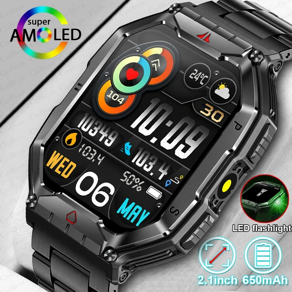 Outdoor Sports Compass Smart Watch GPS Tracking 650Mah Battery 1ATM Waterproof Voice Assistant Bluetooth Call Smartwatch for Men
Outdoor Sports Compass Smart Watch GPS Tracking 650Mah Battery 1ATM Waterproof Voice Assistant Bluetooth Call Smartwatch for Men