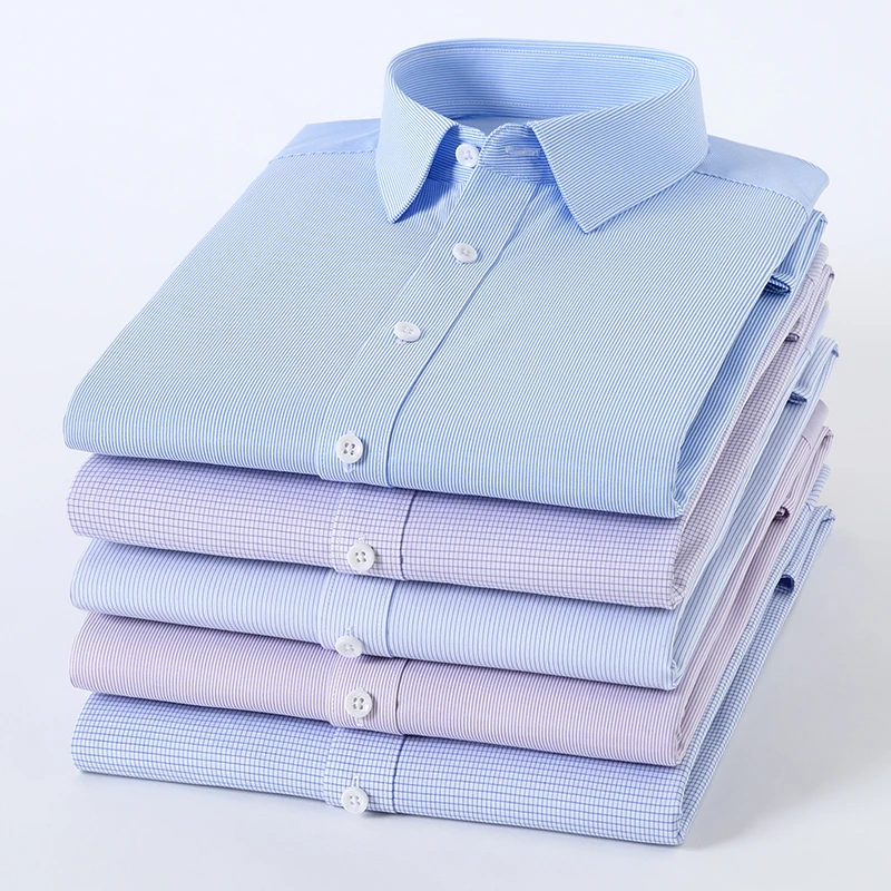Men's Shirt Formal Long-Sleeved Striped/Plaid Bamboo Fiber Business Office Work Clothes Classic Versatile High-Quality Shirt 5XL
Men's Shirt Formal Long-Sleeved Striped/Plaid Bamboo Fiber Business Office Work Clothes Classic Versatile High-Quality Shirt 5XL