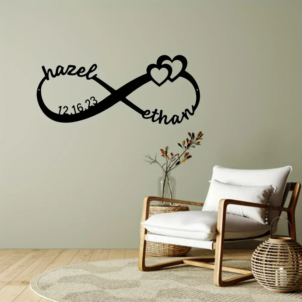 Unique Personalized Infinity Love Decor: A Heart - shaped Metal Wall Art Ideal for Adding a Touch of Romance
Unique Personalized Infinity Love Decor: A Heart - shaped Metal Wall Art Ideal for Adding a Touch of Romance
