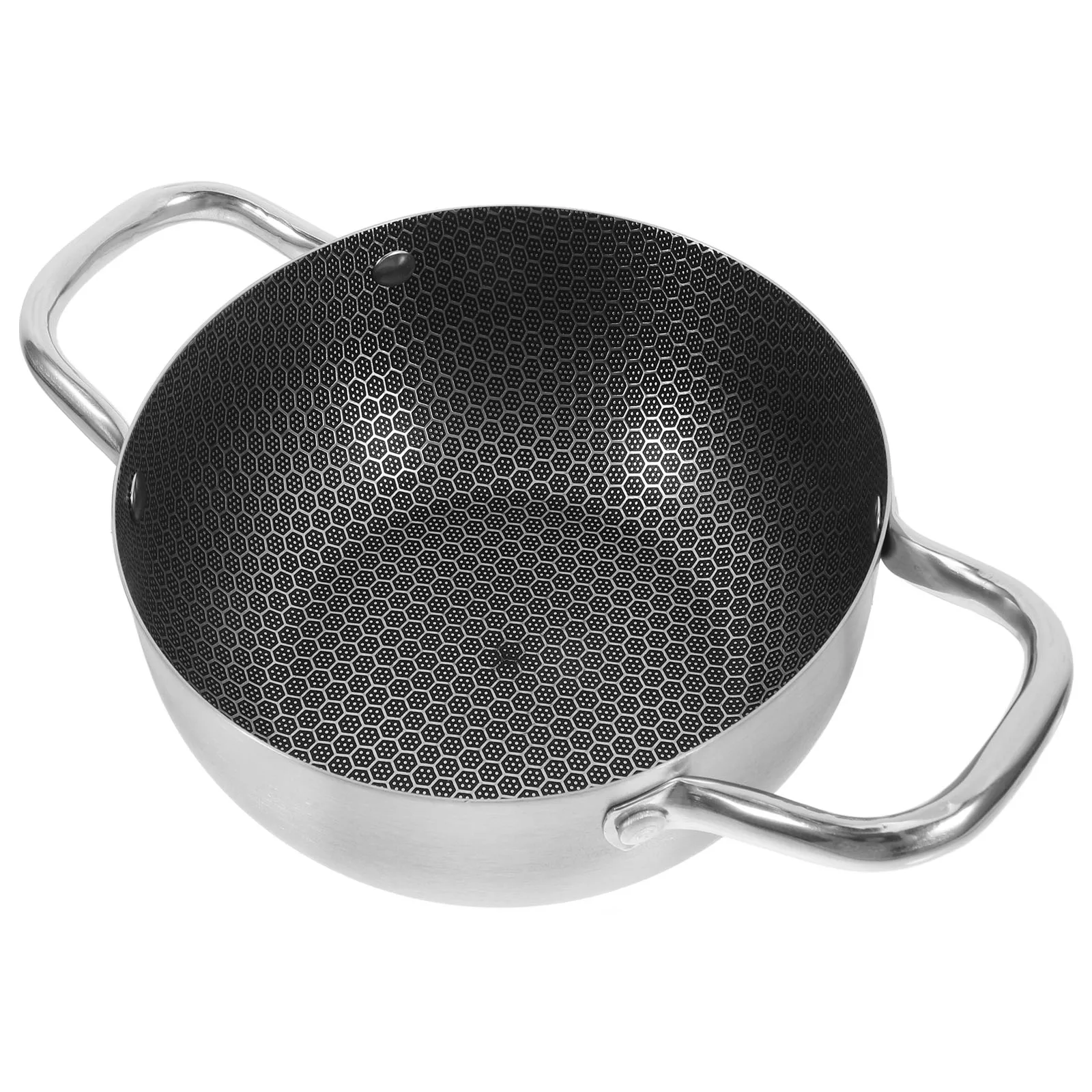 1pc Stainless Steel Double Handle Nonstick Hot Pot Honeycomb Surface Easy Clean Kitchen Cooking Pot For Soup Stir-Fry
1pc Stainless Steel Double Handle Nonstick Hot Pot Honeycomb Surface Easy Clean Kitchen Cooking Pot For Soup Stir-Fry