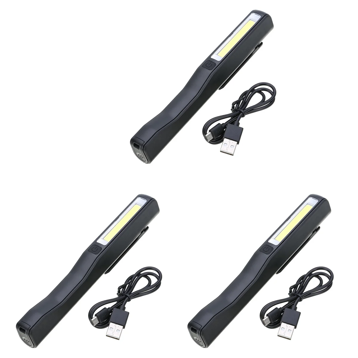 A44U 3X Rechargeable LED COB Portable Camping Work Inspection Light Lamp Hand Torch Magnetic Black
A44U 3X Rechargeable LED COB Portable Camping Work Inspection Light Lamp Hand Torch Magnetic Black