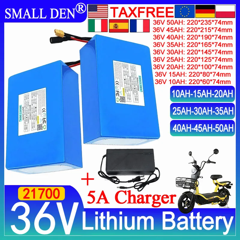 21700 36V 15Ah 20Ah 25Ah 30Ah 35Ah 40Ah 45Ah 50Ah lithium battery pack 1500W motor with 40A BMS for motorcycle wheeled scooters
21700 36V 15Ah 20Ah 25Ah 30Ah 35Ah 40Ah 45Ah 50Ah lithium battery pack 1500W motor with 40A BMS for motorcycle wheeled scooters