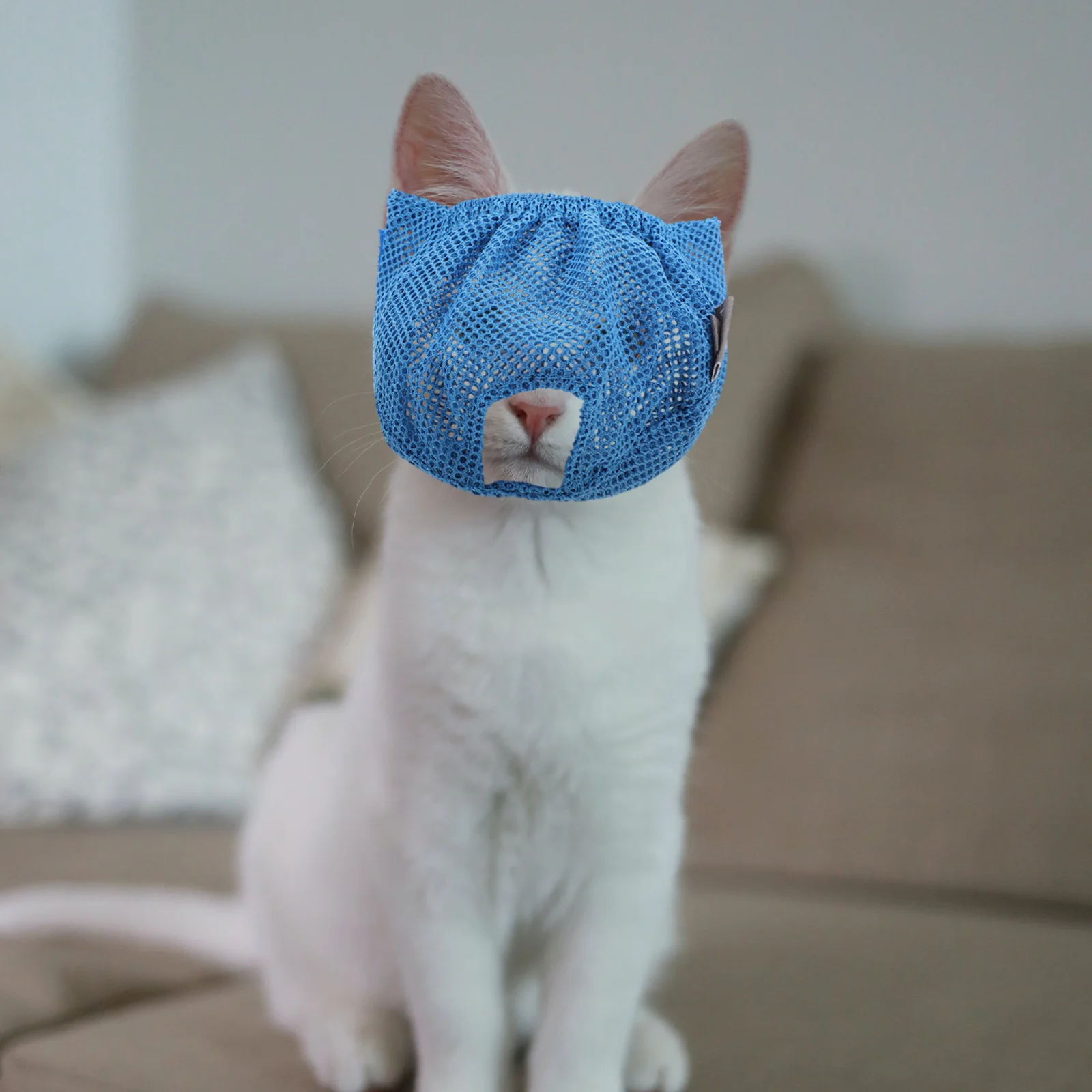 Pet Cat Muzzle Masks Neck Protector Polyester Mesh Harness Escape Comfortable Mouth Cover
Pet Cat Muzzle Masks Neck Protector Polyester Mesh Harness Escape Comfortable Mouth Cover